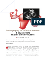 9 Key Question sonography ovarian mass