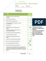 Skills Evaluation Worksheet Wound Self