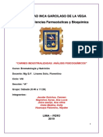 Análisis fisicoquímicos de carnes industrializadas