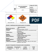 Hoja de Seguridad Materiales