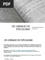 Los Lenguajes de Especialidad