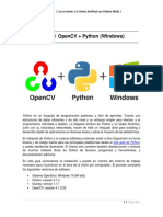 Instalacion Python + OpenCV Windows