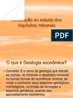 Aula 1 - Introdução Ao Estudo Dos Depósitos Minerais