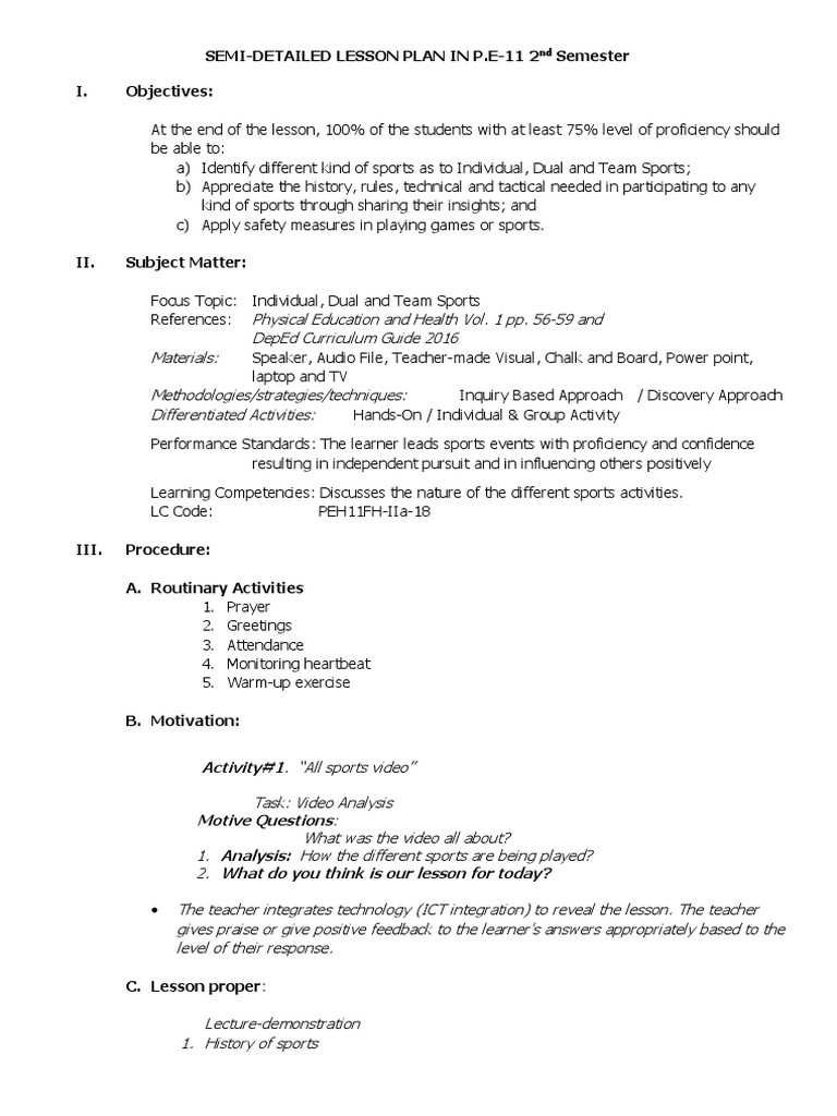 Individual Dual Sports PDF Sports Motivation