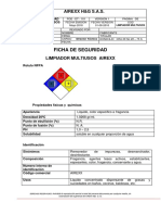 Ficha de Seguridad para Insumos de Aseo