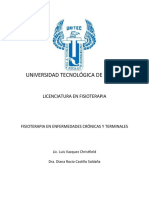 Fisioterapia en enfermedades crónicas y terminales