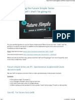 Future Simple Tense in English