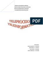 Teleproceso y Teleinformatica