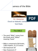 Uniqueness of the Bible. PPT - L.Saravanan.pdf