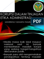 Korupsi Dalam Tinjauan Etika Administrasi