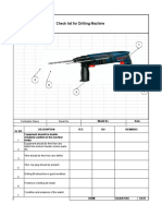 Weekly All Machine Check List
