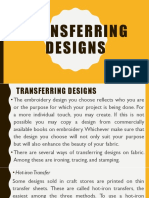 Transferring Designs