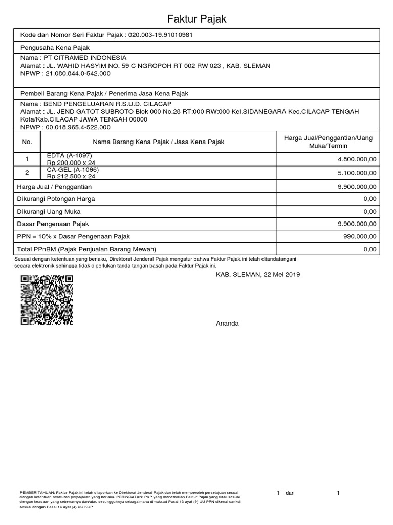 Kode Faktur Pajak Content