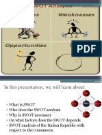 SWOT Analysis of Italy