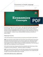 Basic Concepts of Economics in Simple Language