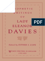 (Women Writers in English 1350-1850) Lady Eleanor Davies, Esther S. Cope - Prophetic Writings of Lady Eleanor Davies - Oxford University Press, USA (1995) PDF