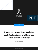 Artisan Themes - 7 Ways To Make Your Website Look Professional