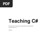 Teaching With c Sharp