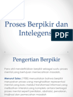 Proses Berpikir Dan Intelegensi