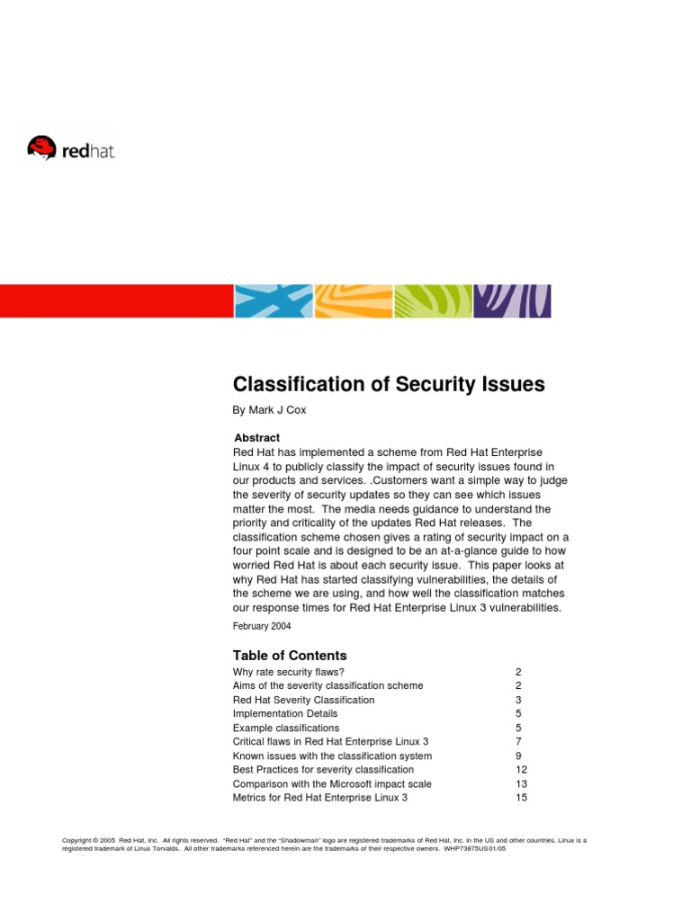 Security Classification Vulnerability Online Safety