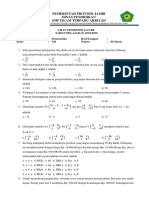 Soal Ujian Semseter Ganjil Matematika Kelas XII