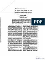 Australia and New Zealand Journal of Developmental Disabilities Article on the Basis and Logic of the Normalization Principle