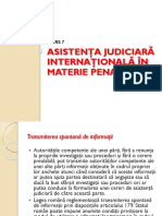 Asistenta Judiciara Internationala in Materie Penala