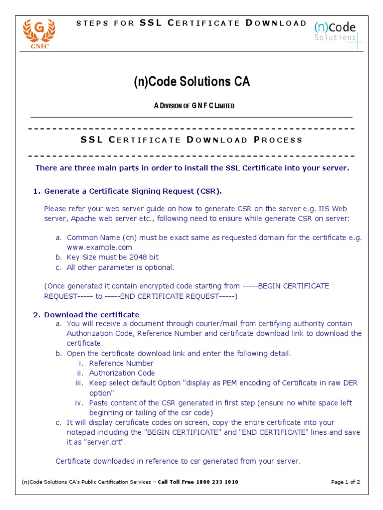 ssl certificate tutorial pdf