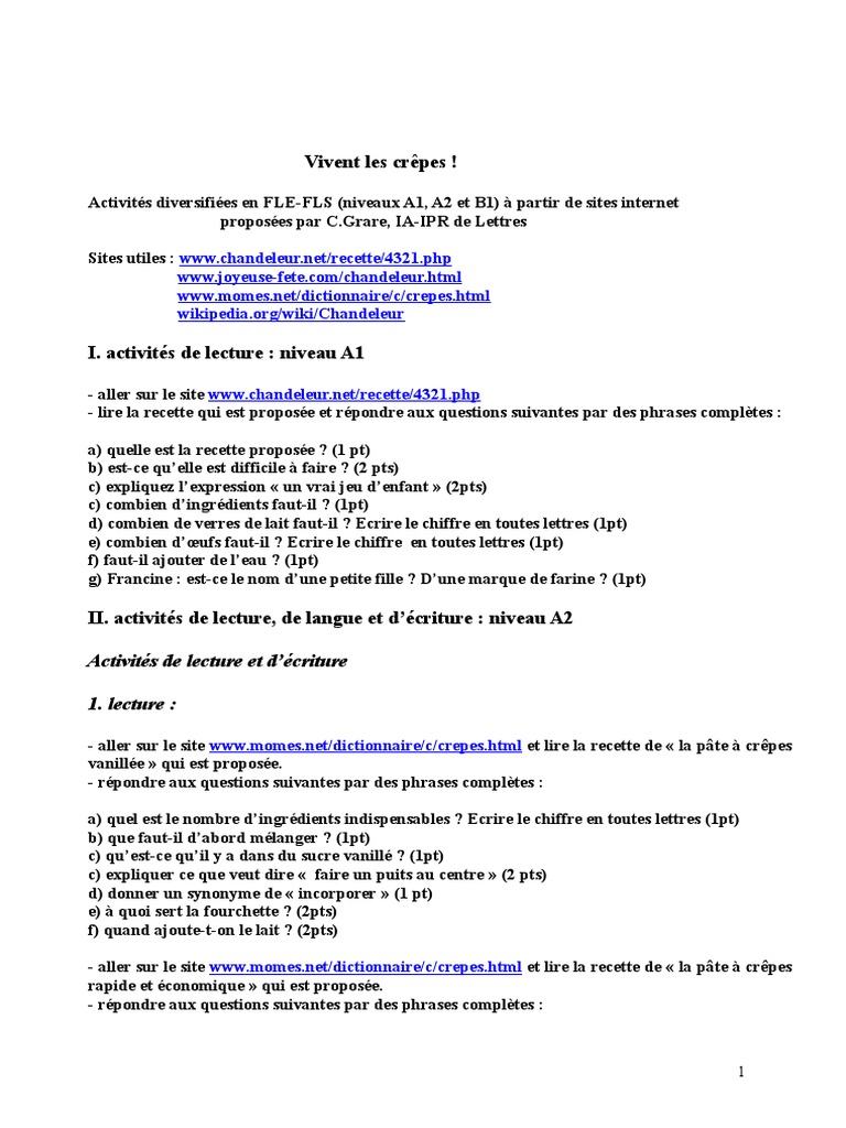 Crepes | PDF | Linguistique | Langues