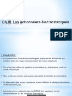 ChIII. Actionneurs Électrostatiques