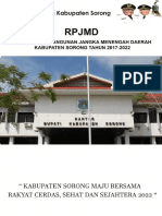 RPJMD Sorong