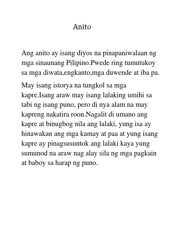 Anito | PDF