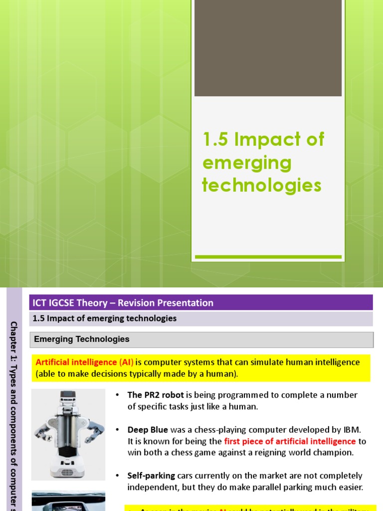 Impact of Emerging Technologies in ICT | PDF | Holography | 3 D ...