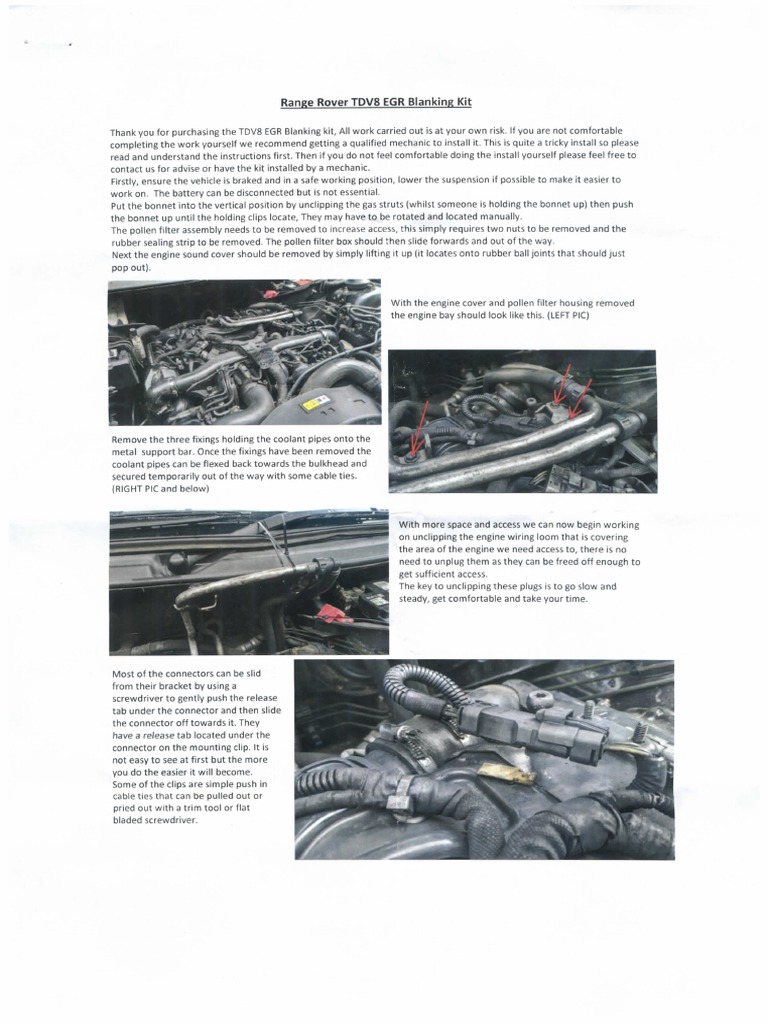 EGR Valvola Kit di Riparazione per Land Rover Range Rover III 3