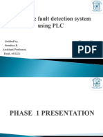 Automatic Fault Detection System Using PLC