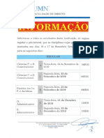 ALTERAÇÃO DO CALENDÁRIO DE PROVAS 4