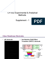CH 502 Experimental & Analytical Methods Supplement - 1