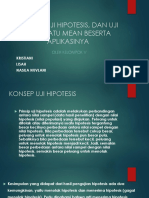 Kelompok 5 - Konsep Uji Hipotesis - Dan Uji Beda Satu