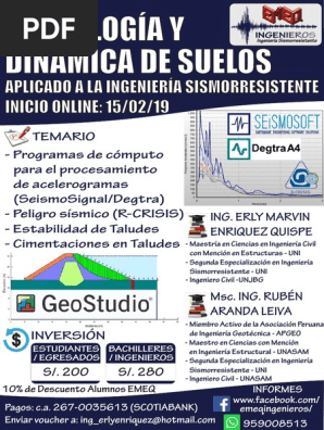 Sismologia Y Dinamica De Suelos 100 Online Ingenieria Software