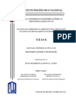 Tesis Estudio Del Inhibidor de Corrosión para Protección de Las Líneas de Procesamiento de Hidrocarburos