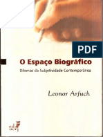 Leonor Arfuch - O Espaço Biográfico