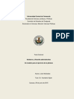 Gobierno y Filosofía Administrativa