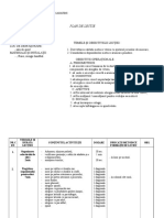 Plan de Lectie Clasa A 5-A