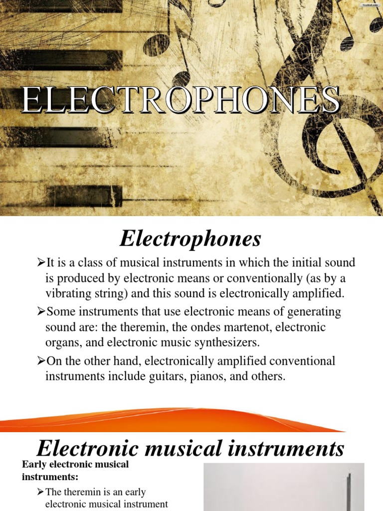 ELECTROPHONES (1).pptx Synthesizer String Instruments