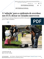 A Solução' para A Epidemia de Overdose Nos EUA - Deixar Os Viciados Morrerem - Internacional - EL PAÍS Brasil