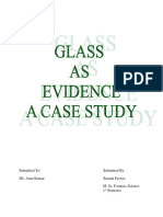 Glass As Evidence - Case Study