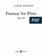 Arnold Fantasy For Solo Flute Op 89