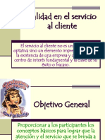 Calidad del cliente 