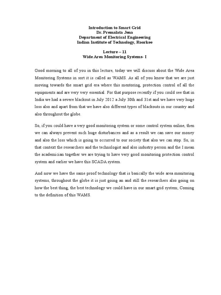 Smart Grid Nptel Pdf Electrical Engineering Electricity