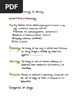 Pharmacology Notes